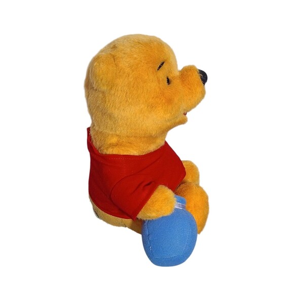 Vintage Disney's Winnie The Pooh 1994 Teddy Bear Plush With Honey Pot Mattel 12" - Picture 6 of 9
